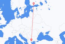 Flyreiser fra Thessaloniki, til Helsingfors