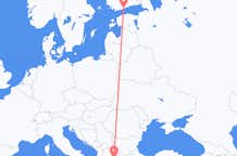 Flyreiser fra Thessaloniki, Hellas til Helsingfors, Finland