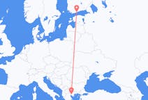Flyrejser fra Thessaloniki til Helsinki