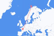Flyreiser fra Brive-la-Gaillarde, Frankrike til Tromsø, Norge