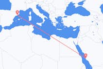 Flyg från Jeddah, Saudiarabien till Barcelona, Spanien
