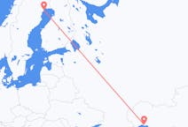 Flyreiser fra Atyrau, Kasakhstan til Luleå, Sverige