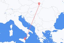 Flights from Košice in Slovakia to Catania in Italy