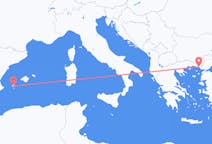 Loty z miasta Aleksandropolis do miasta Ibiza