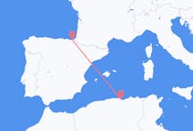 Flyrejser fra Béjaïa, Algeriet til San Sebastian, Spanien