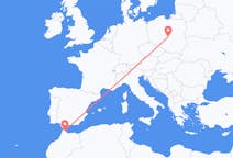 Flights from Tétouan, Morocco to Łódź, Poland