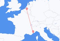 Flyrejser fra Bruxelles, Belgien til Nice, Frankrig