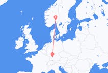 Flyg från Oslo, Norge till Stuttgart, Tyskland