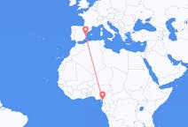 Flights from Douala to Valencia