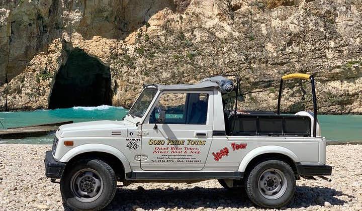 Gozo Full-Day Jeep Tour with a Private Round-trip Boat Excursion