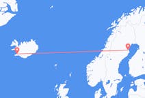 아이슬란드발 레이캬비크, 스웨덴행 스켈레프테오 항공편