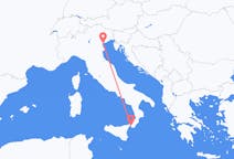 Flyrejser fra Reggio di Calabria til Venedig