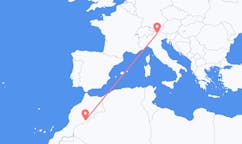 Flyg från Zagora, Marocko till Bolzano, Italien
