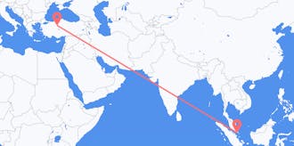 Flights from Singapore to Turkey