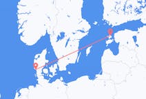Fly fra Kardla til Esbjerg