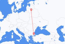 Fly fra Vilnius til Tekirdağ