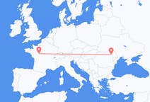 Flyreiser fra Tours, Frankrike til Iași, Romania
