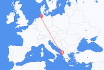 Flyg från Korfu, Grekland till Bremen, Tyskland