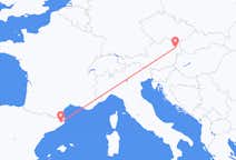 Flyreiser fra Girona, Spania til Vienna, Østerrike