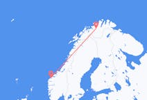 Lennot Ålesundista, Norja Altaan, Norja