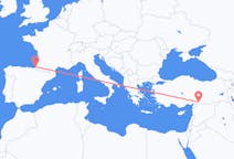 出发地 土耳其出发地 加濟安泰普目的地 法国比亚里茨的航班