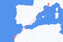 Flyreiser fra Essaouira, Marokko til Marseille, Frankrike
