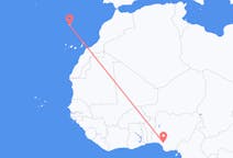 Vluchten van Benin Stad, Nigeria naar Funchal, Portugal