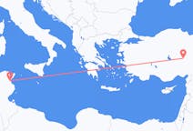 Flyreiser fra Enfidha, Tunisia til Kayseri, Tyrkia