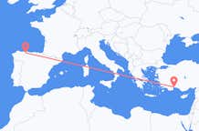Flights from Santiago del Monte to Antalya