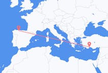 Flyreiser fra Santiago del Monte, til Antalya