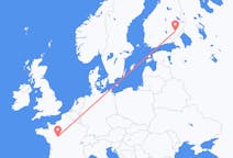 Flyg från Nyslott, Finland till Tours, Frankrike