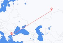 Flyg från Tjeljabinsk till Alexandroupolis