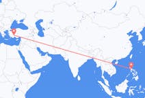 出发地 菲律宾马尼拉目的地 土耳其厄斯帕爾塔的航班