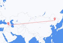 Vluchten van Harbin, China naar Iğdır, Turkije