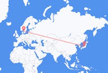 Flights from Toyama, Japan to Gothenburg, Sweden