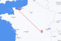 Flyreiser fra Caen, Frankrike til Lyon, Frankrike