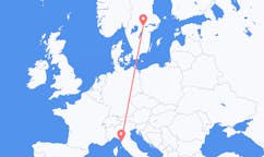 Flyrejser fra Pisa, Italien til Örebro, Sverige