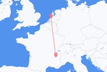 Flug frá Rotterdam, Hollandi til Grenoble, Frakklandi