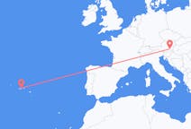 Flyg från São Jorge till Graz