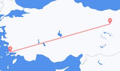 Lennot Erzincanilta, Turkki Bodrumiin, Turkki