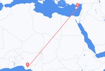 出发地 尼日利亚出发地 奧韋里目的地 塞浦路斯拉纳卡的航班