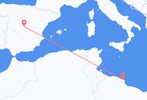 Flyrejser fra Misurata, Libyen til Madrid, Spanien