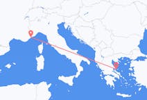 Flyreiser fra Nice, til Skiathos