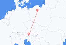 เที่ยวบิน จาก บิดกอสซ์, โปแลนด์ ไปยัง คลาเกนฟูร์ท, ออสเตรีย