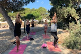 Expérience de yoga en plein air et de travaux respiratoires à Ibiza