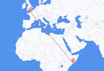 Flights from Mogadishu, Somalia to Caen, France