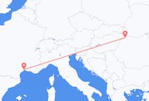 Fly fra Satu Mare til Montpellier