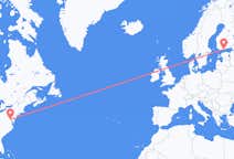 Flyreiser fra Washington D. C. , til Helsingfors