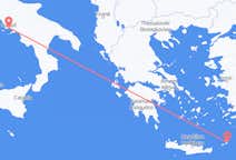出发地 希腊出发地 卡尔帕索斯目的地 意大利那不勒斯的航班