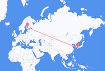 Flyreiser fra Kumamoto, Japan til Tammerfors, Finland
